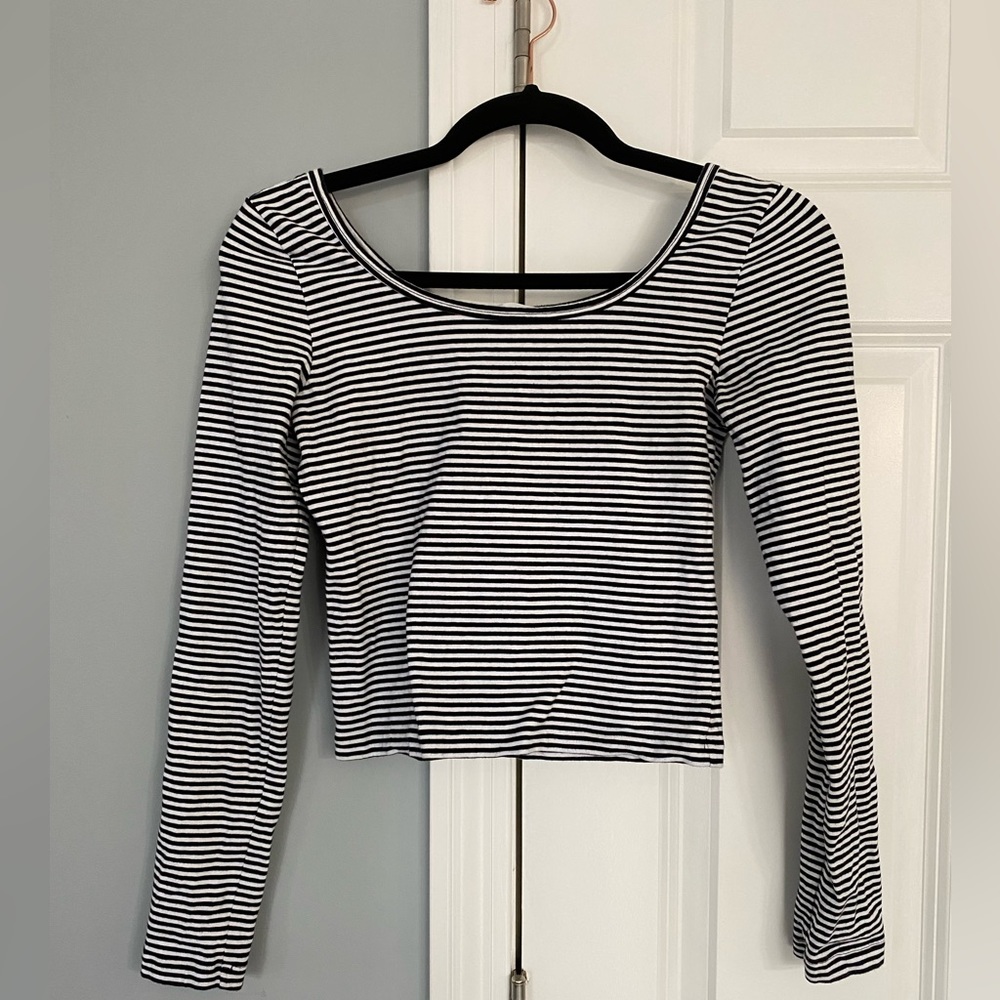 Nordstrom Long Sleeve Crop Top